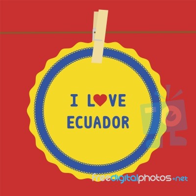 I Love Ecuador4 Stock Image