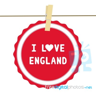 I Love England4 Stock Image