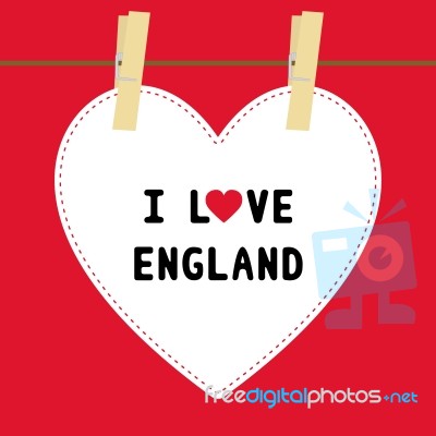 I Love England5 Stock Image