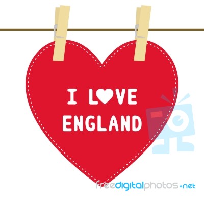 I Love England6 Stock Image