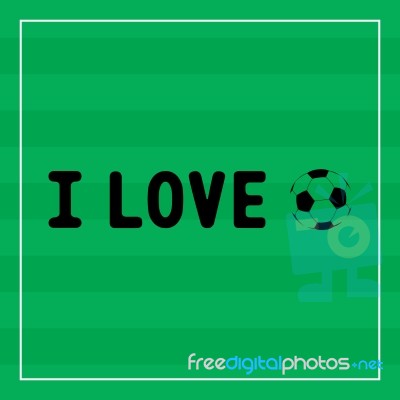 I Love Football1 Stock Image