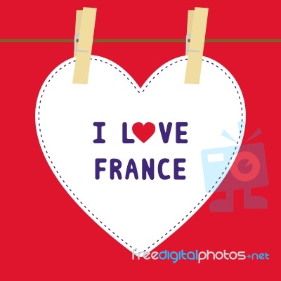 I Love France5 Stock Image