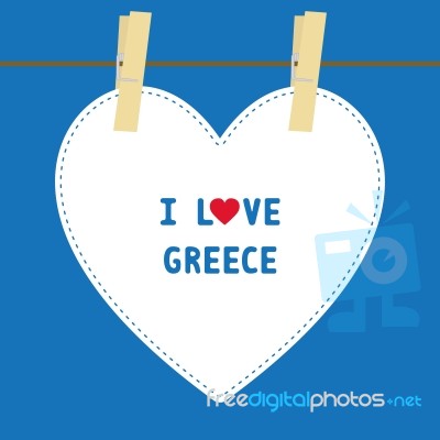 I Love Greece5 Stock Image