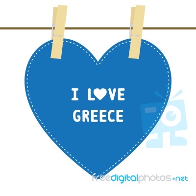 I Love Greece6 Stock Image