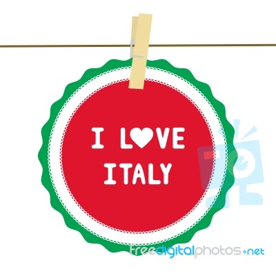 I Love Italy4 Stock Image