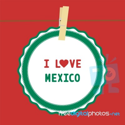 I Love Mexico4 Stock Image