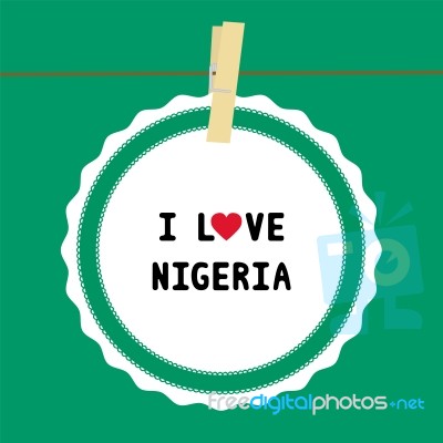 I Love Nigeria4 Stock Image