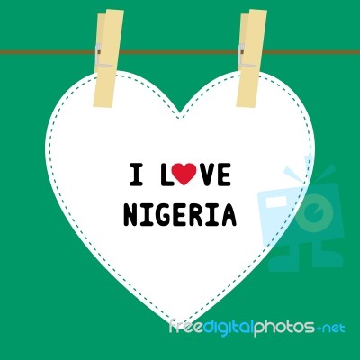 I Love Nigeria5 Stock Image