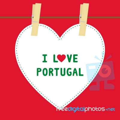 I Love Portugal5 Stock Image