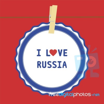 I Love Russia4 Stock Image