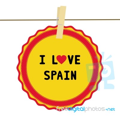 I Love Spain4 Stock Image