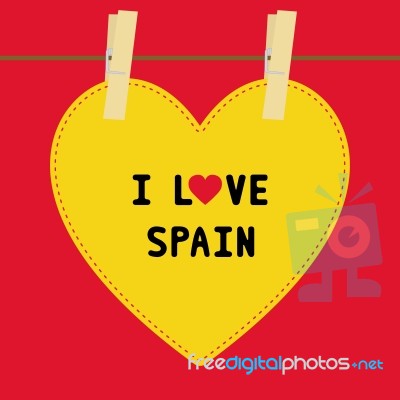 I Love Spain5 Stock Image