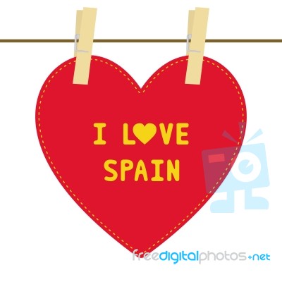 I Love Spain6 Stock Image