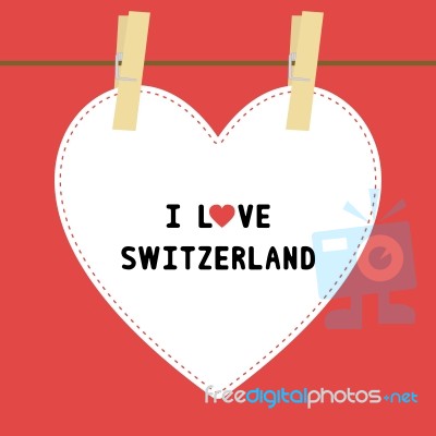 I Love Switzerland5 Stock Image