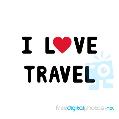 I Love Travel1 Stock Image