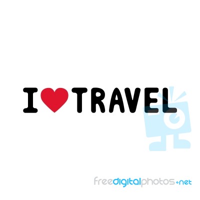 I Love Travel2 Stock Image