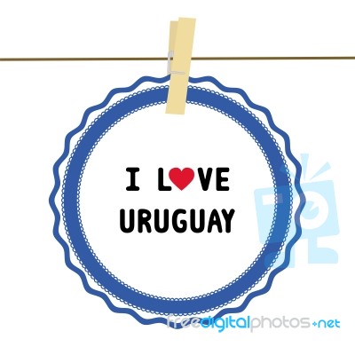 I Love Uruguay4 Stock Image