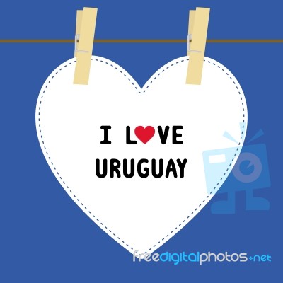 I Love Uruguay5 Stock Image