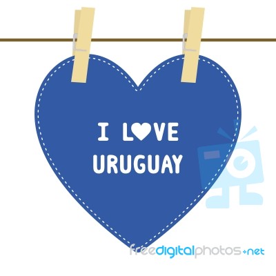 I Love Uruguay6 Stock Image