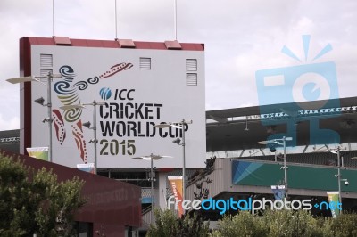 Icc Cricket World Cup 2015 Venue Eden Park Stadium Stock Photo