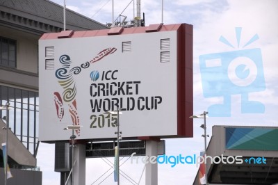 Icc Cricket World Cup 2015 Venue Eden Park Stadium Stock Photo