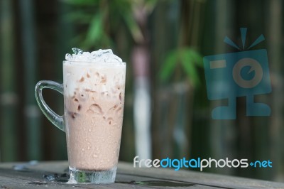 Iced Chocolate Stock Photo