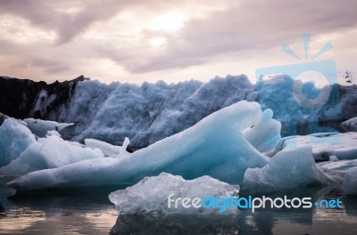 Iceland Glaciers Stock Photo
