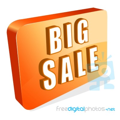 Icon Of Big Sale Stock Image