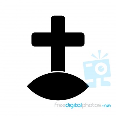 Icon Of Grave -  Iconic Design Stock Image