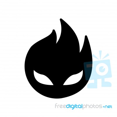 Icon Of Hellfire -  Iconic Design Stock Image