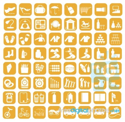 Icon Set Stock Image