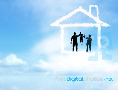 Idea Artwork For Home Building Stock Photo