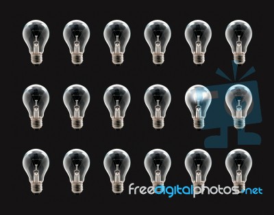 Idea Bulb Stock Photo