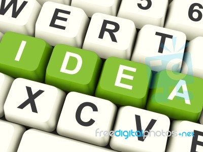 Idea Computer Keys Stock Image