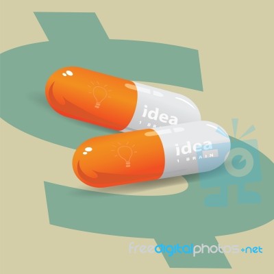 Idea Drug For Business Stock Image