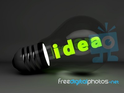 Idea Light Bulb Stock Image