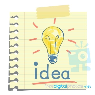 Idea Note Stock Image