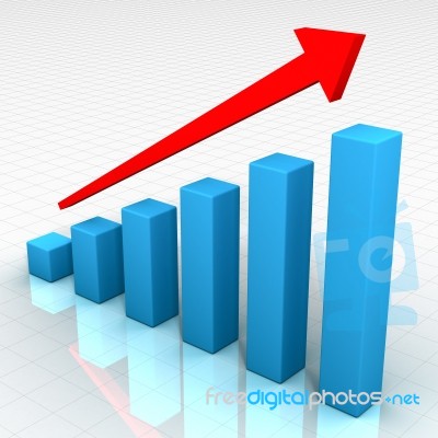 Ideal Business Chart Stock Image