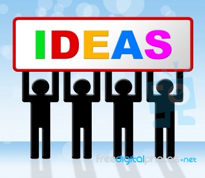 Ideas Idea Means Conception Invention And Innovation Stock Image