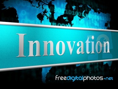 Ideas Innovation Indicates Innovations Inventions And Creativity… Stock Image