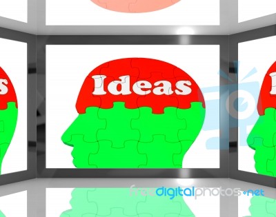 Ideas On Brain On Screen Shows Creative Inventions Stock Image