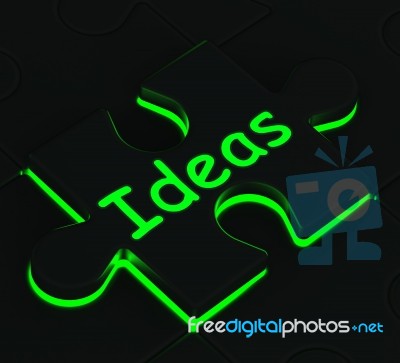 Ideas Puzzle Showing Concepts And Innovation Stock Image