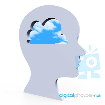 Ideas Think Shows Thoughts Creativity And Innovation Stock Image