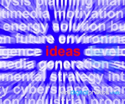 Ideas Word Stock Image