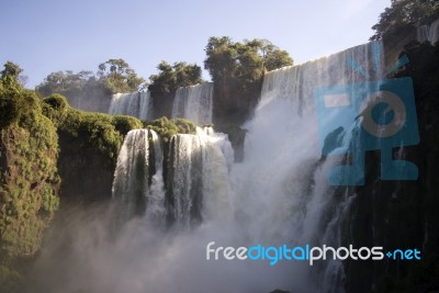 Iguazu Waterfalls On The Argentinian Stock Photo