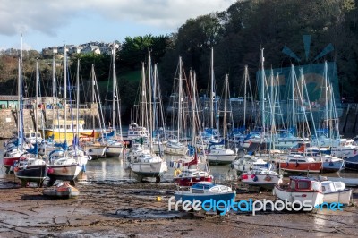 Ilfracombe, Devon/uk - October 19 : View Of Ilfracombe Harbour O… Stock Photo