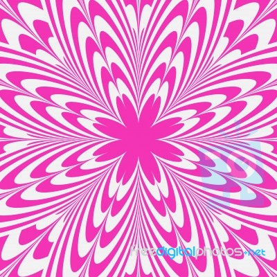 Illusion Pink Flower Abstract Background Stock Image