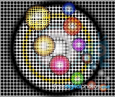 Illustration Colorful Balls Stock Image