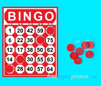 Illustration Of Bingo Card Stock Photo