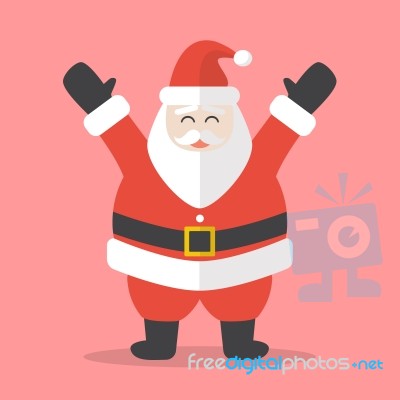 Illustration Of Happy Santa Claus Stock Image